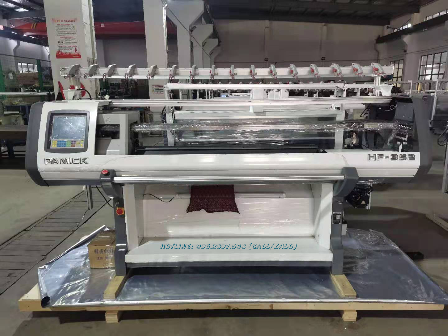 Máy dệt bo cổ vi tính Pamick - 3 hệ thống
