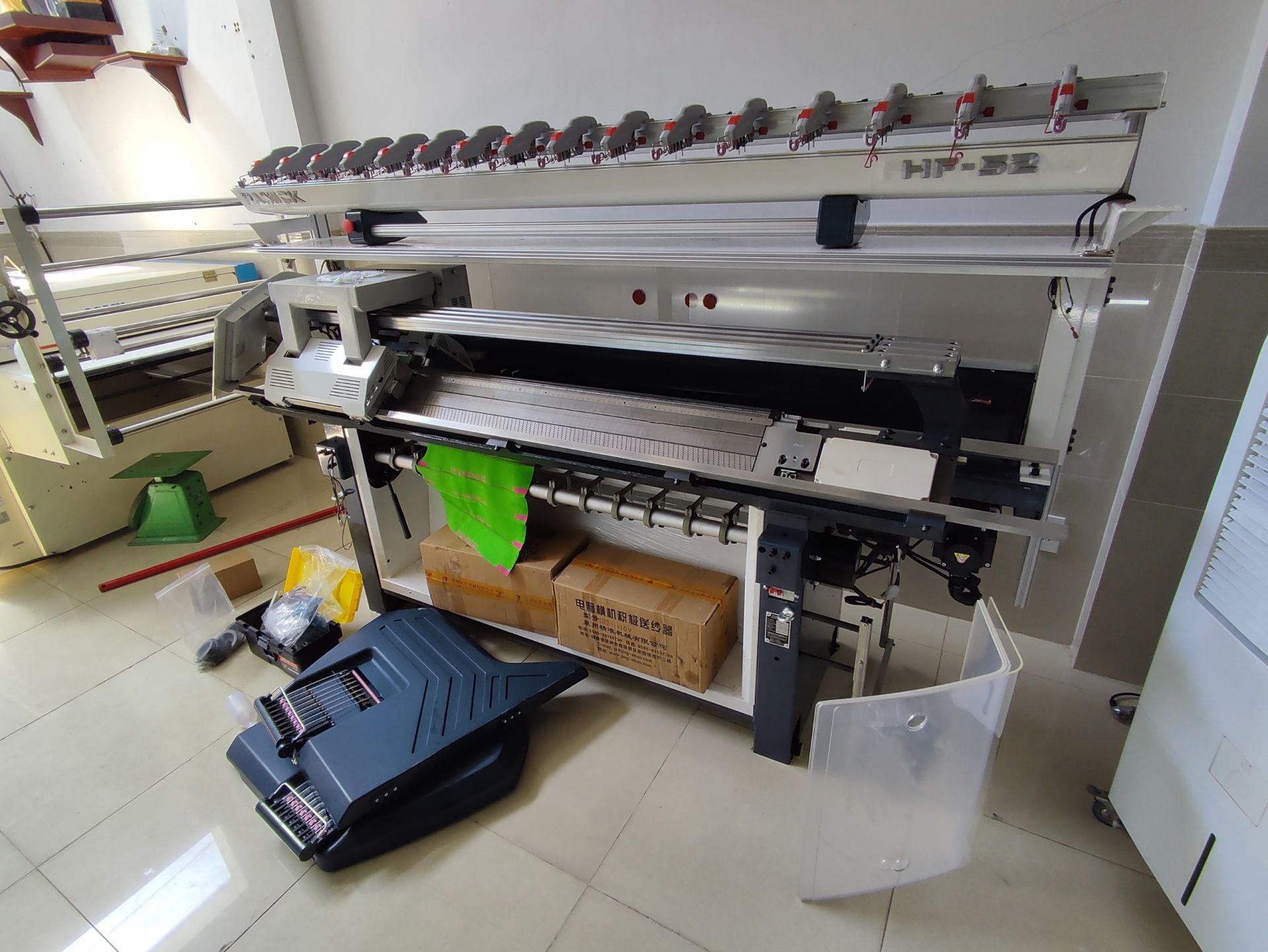 Máy dệt bo cổ vi tính Pamick - 1 hệ thống